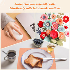 13 Rolls Pink Orange Felt Fabric,8″X35″(20.5X90Cm) 1.4Mm Thick Soft Felt Fabric