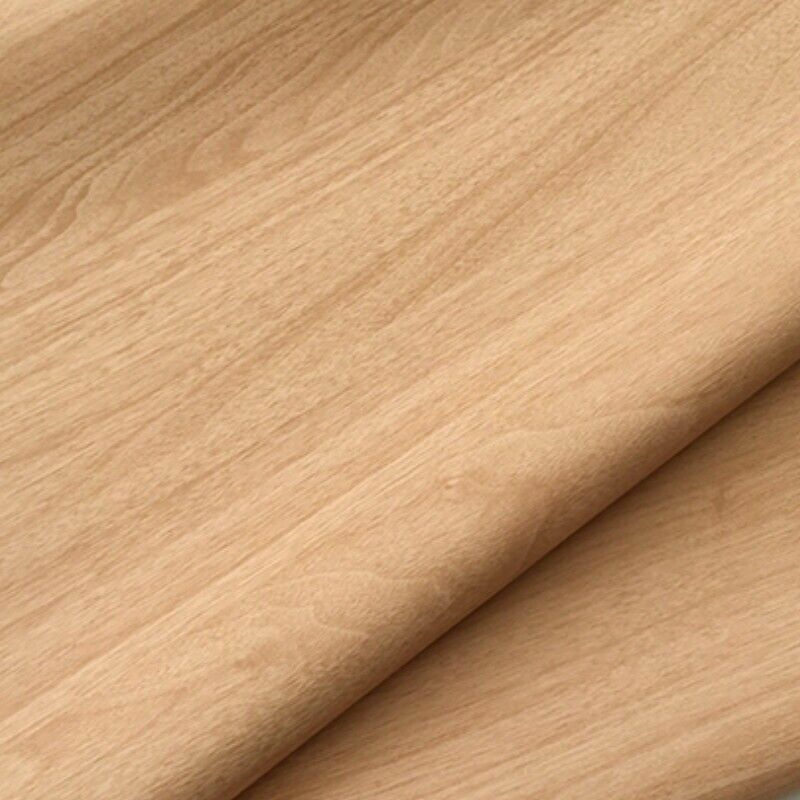 Faux PU Leather Fabric Grain Wood Pattern DIY Craft Leatherette Upholstery Retro
