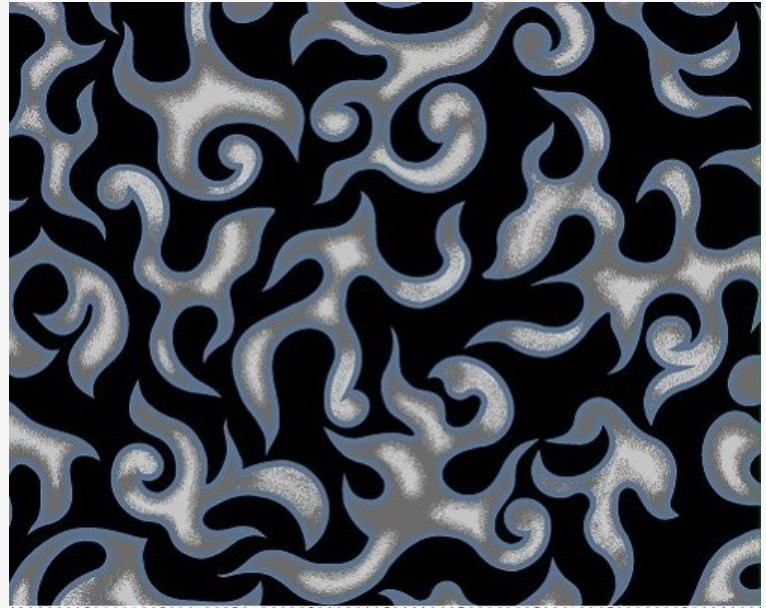 MDG On Fire 100% cotton fabric by the yard like Motorcycle flames – Black & Gray