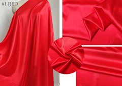58”Wide Slightly Stretch Satin Material Silky Charmeuse Fabric For Wedding Gown