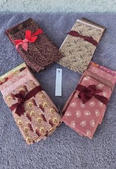 Lot of 17 Fat Quarters Vintage Cotton Quilt Fabric Bundle Various Pink Brown (#7