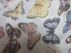 2 yds & 32″ x 42″ Joann Buttercream Fabric Butterfly Butterflies Gold accents