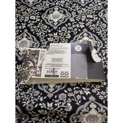 2 Yard Better Homes & Gardens Cotton Floral Medallion Black Paisley Jacobean Gra