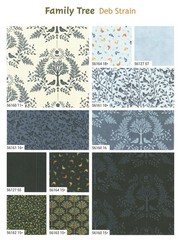 Family Tree Moda Charm Pack 42 100% Cotton 5-inch Precut Cotton Fabric Squares