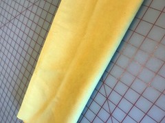New – Multi Purpose Faux Suede Decor Fabric – Yellow 10″L x 58’W