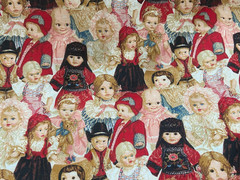 Vintage Doll Dolls Patty Reed for Fabric Traditions Cotton 36″ x 32″
