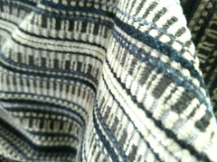 Arc Com “Morocco” Sapphire #11 Chenille Stripe 2.5 Yds AC60420 Blue/White/Grays