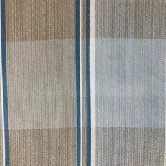 1.25 Yards Blue and Taupe Plaid Home Decor Fabric