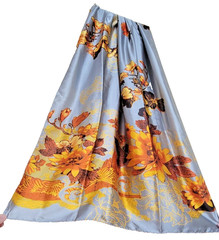 LONDON Women’s Satin Silky Scarf Gift Box Large Lightweight Silky Smooth180x70cm