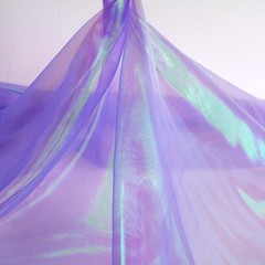 3.3 Yard Magic Purple Organza Fabric with Holographic 3.3Yard,