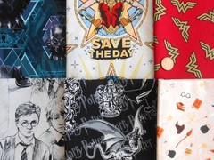 Celebrity TV Show Movie Character Fat /Long Quarter 1/2 Yard Quilt Fabric Bundle