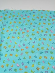 Fabric Westminster Fibers Jone Inc for Free Spirit Letters 15″ x 45″ 100% Cotton