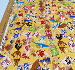 Bathing Beauties 2005 by Loralie Harris for Loralie Design Size 44×38″ 1 Yard