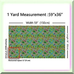 Kids Hand-Drawn Play Mat Fabric 36×58 inches