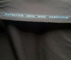 Sophisticated Walnut Brown Wool Gabardine Superfine Suiting!
