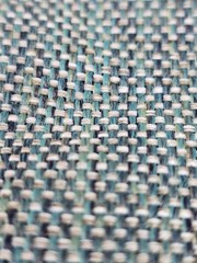 Teal Cream Navy Basketweave Upholstery Fabric 56″ x 2.5 Yards