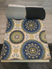 Richloom Fabrics Solarium Fabric Sample Polyester 12×13 64 Pcs Olefin 6×9 40 Pcs