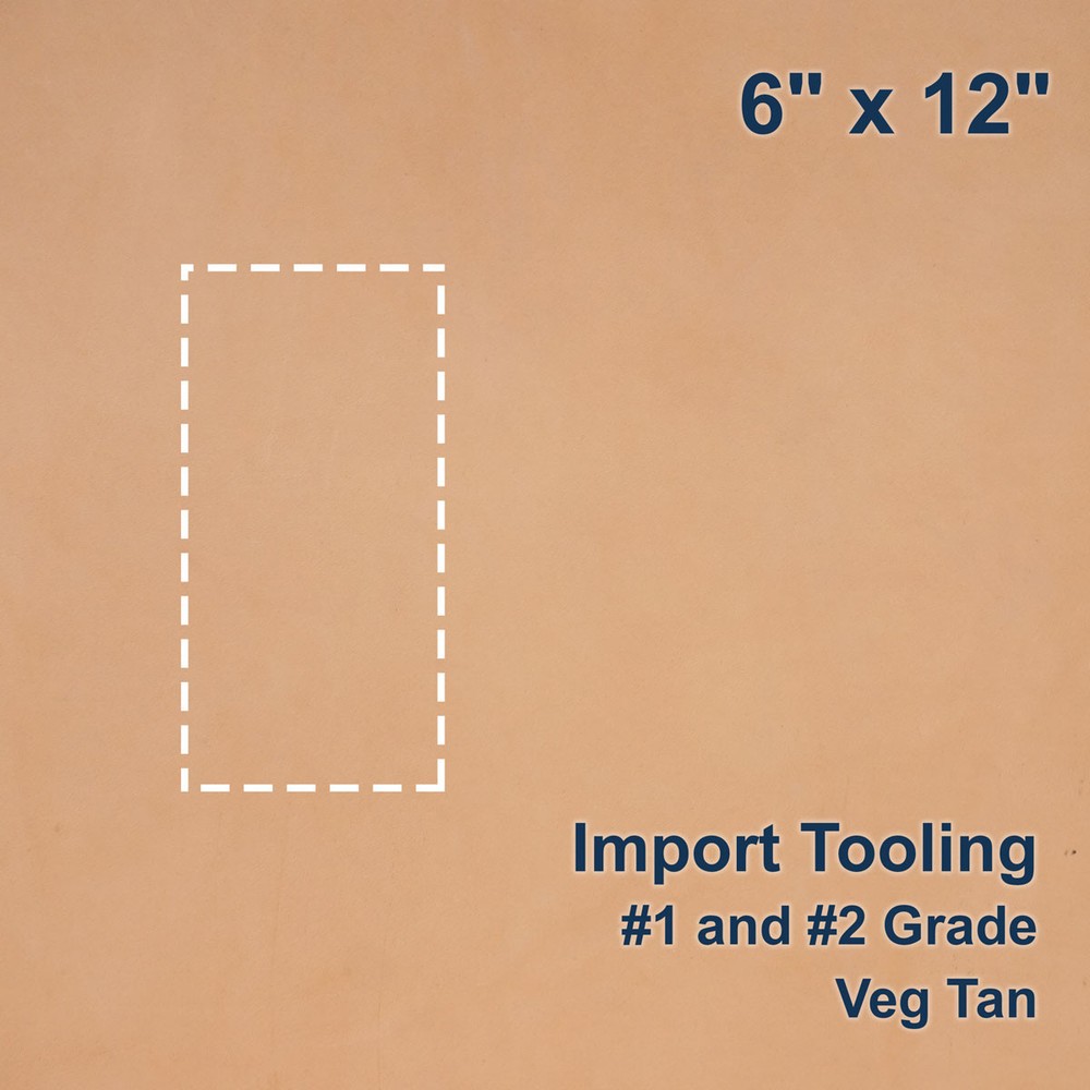 SLC Full Grain Veg Tanned Leather Pre-Cut Sheets 2oz to 10oz & 6″x12″ to 24″x24″