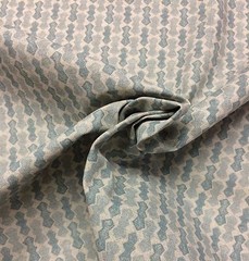 BALLARD DESIGNS MINSK GLACIER BLUE SMALL GEO ICE BLUE FABRIC BY YARD 55″ W