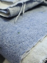 Y2k Fabric Traditions Blue Cotton Flannel Sewing Fabric 2pc 43″w X 2.3yd & 39×21