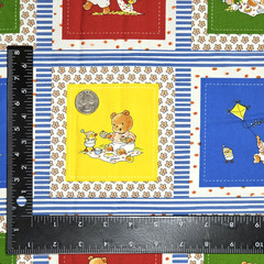 Bobbi’s Picnic Monica Maas Stof 16-65 Faux Patchwork Panels Blocks Fabric 1.4 YD