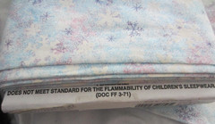 Susie Rose Pastel Pinks And Blues Snowflake Fabric Piece Winter