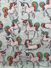 Unicorn Fabric New Cotton Blend Stretch knit 1 yard By 64
