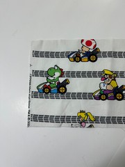 Mario Kart Fabric Square / Loose Extra Piece (42″ x 7″) Quilt Single