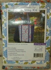 June Tailor WEEKENDER BAG SEWING KIT w/Video Link~Size 15” x 6” Tote Bag~Easy