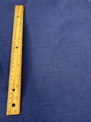 Vintage Blue Polyester Cotton Blend Fabric 3 yards 58″ Wide Textured Linen Feel