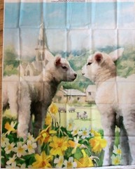 Multi Easter Lambs #AL-3842-9C-1 Panel – 36″