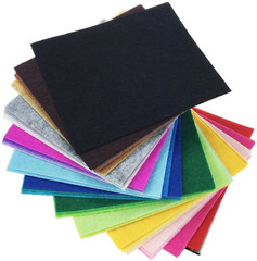 42Pcs Felt Fabric Sheet 4″X4″ Assorted Color DIY Craft Squares Nonwoven 1Mm Thic