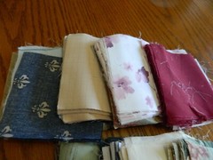 L-24 LARGE LOT OF CUT COTTON QUILTING SQUARES