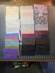 Downtown Abbey 38 Piece Fat Quarters. Andover Fabrics. Vintage Themed.