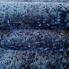 Zepel FibreGuard Crushed Velvet Upholstery Blue Cobalt Opera Scrap 33″x56″