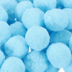 Pom Felt Balls Fabric 3cm 30mm Light Blue for Crafts Project DIY 100 Pcs