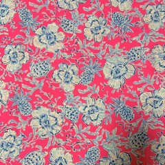 Lilly Pulitzer Cotton Poplin Fabric Roxie Pink Wave N Sea 36″ X 57″