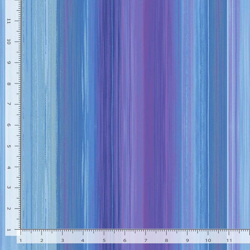 Basics Fabric | Pansy Ombre Stripe Purple Blue | Timeless Treasures YARD