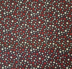Stars BTY Fabric Tradition Dark Navy / Dark Red / Off-White