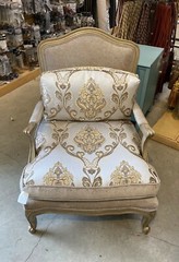 Damask on NAVY Renaissance Jacquard Upholstery drapery fabric by the yard