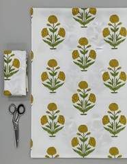 Boho Floral Cotton Fabric By Yard Soft Cotton Fabric Sewing Craft Fabric