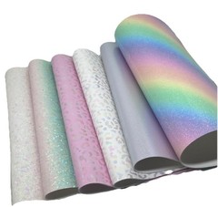 6 Sheets Faux Leather, Glitter Sheets, 8×11” Lot Of Leatherette, Faux Leather KL
