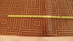 Brown Abstract Geometric Print Upholstery Fabric 1 Yard F1200