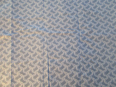3 Yards New Cotton Fabric Blue Black & White Unique Print