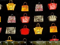 Tina Scrap 9″x21″ Girl Designer handbag Purse Retro Ladies Clutch Cotton Fabric