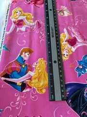 Disney Sleeping Beauty Fat Quarter Cotton Fabric 18×22 Pink Maleficent Aurora