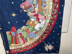 1 Susan Winget PEACE ON EARTH NATIVITY Christmas Tree Skirt FABRIC PANEL to sew