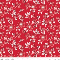 Radiant Ruby ~ 5″ x 5″ Squares, Riley Blake $3.99 Ships ANY Amount Of Fabric