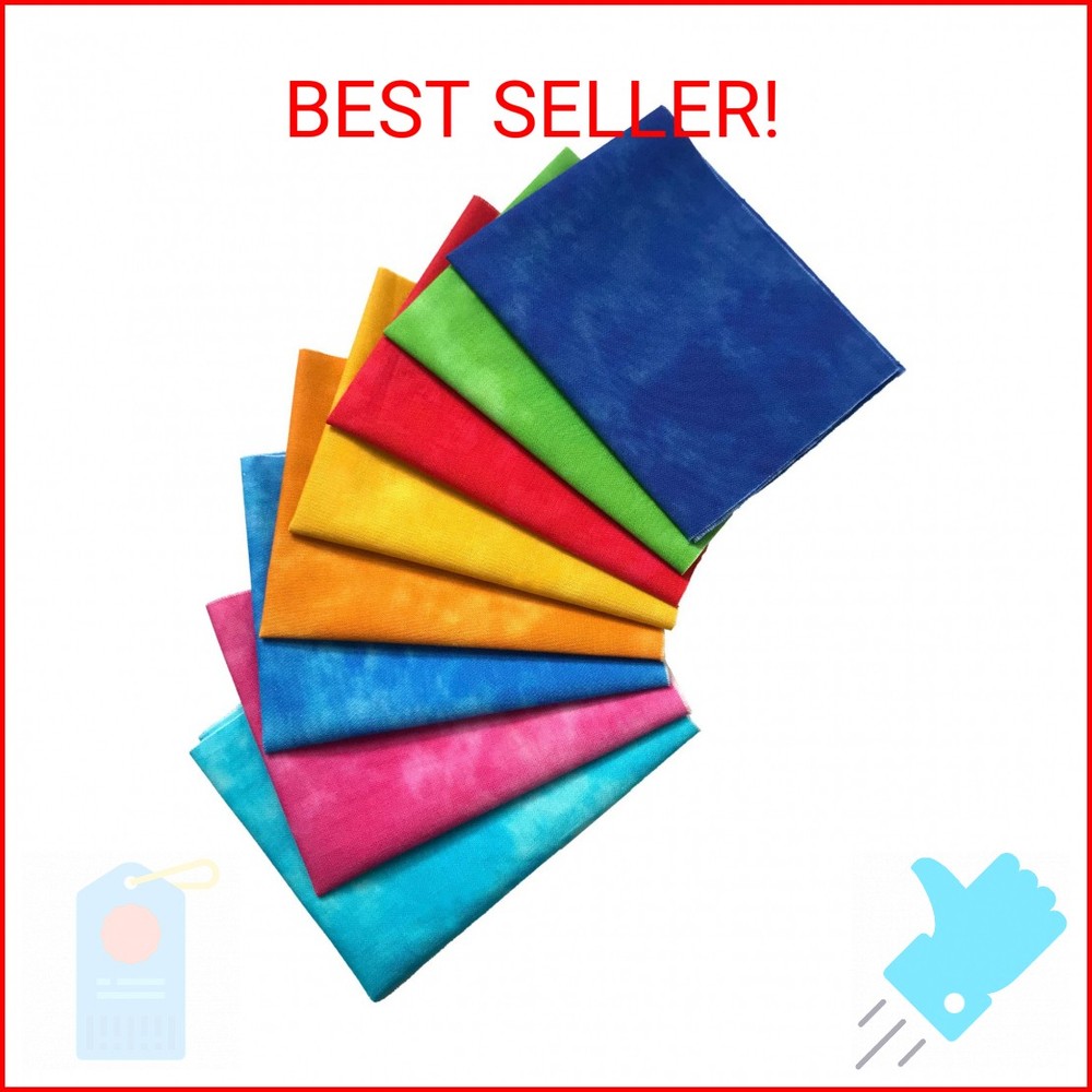 Misscrafts Quilting Fabric 100% Cotton Craft Fabric Bundle Squares Fat Quarters
