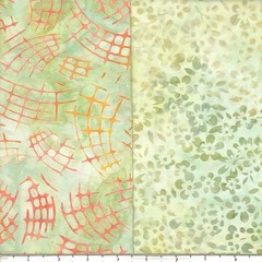 Lot 10 Fat Quarters Pastel Muted Tones Batik Lunn Fabric FQ Pack 100% Cotton